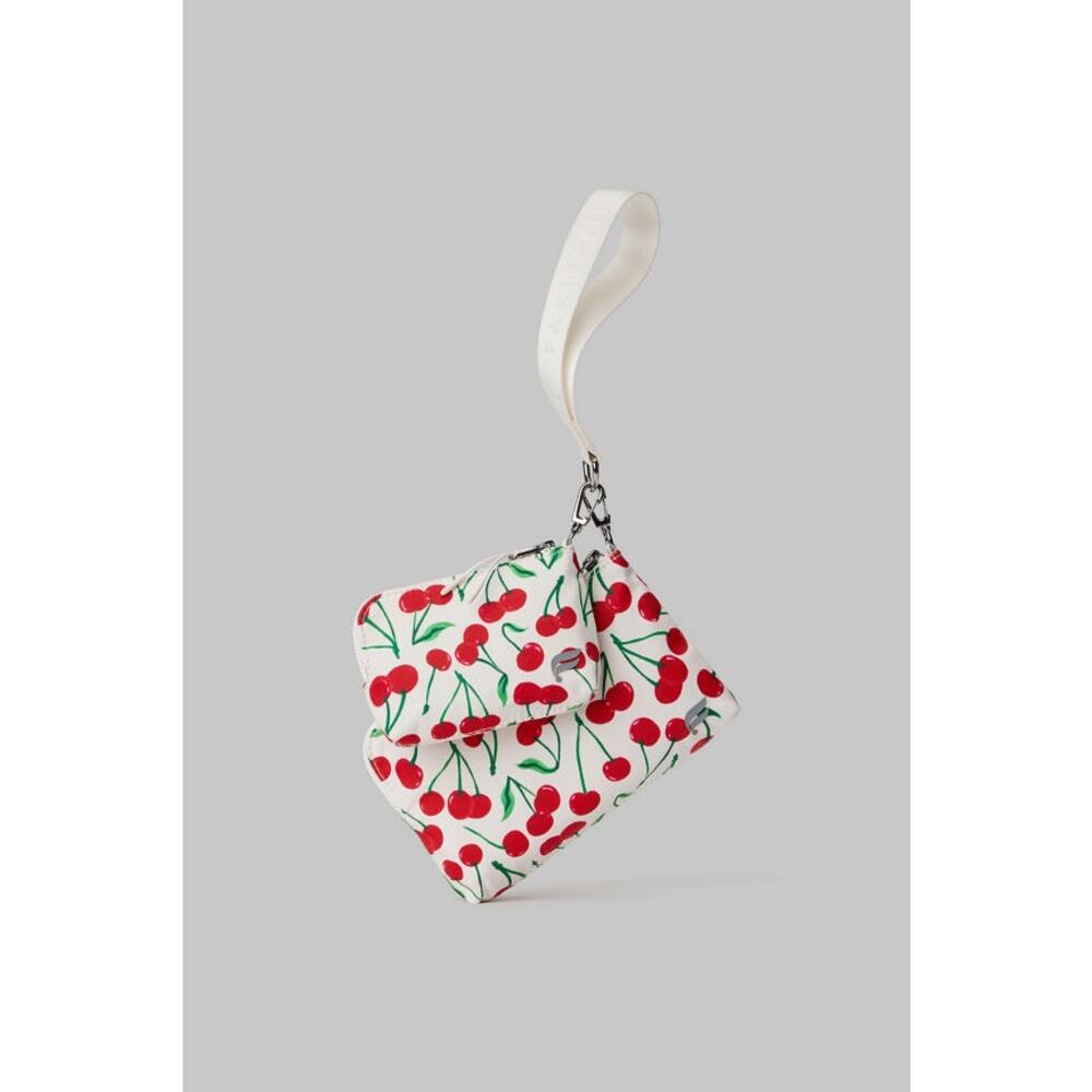 NET Fabletics cherry dual pouch grab and go wristlet